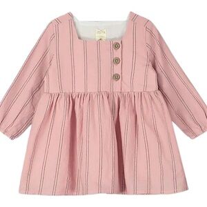 Ettie and H- Pink Striped Kids Dress